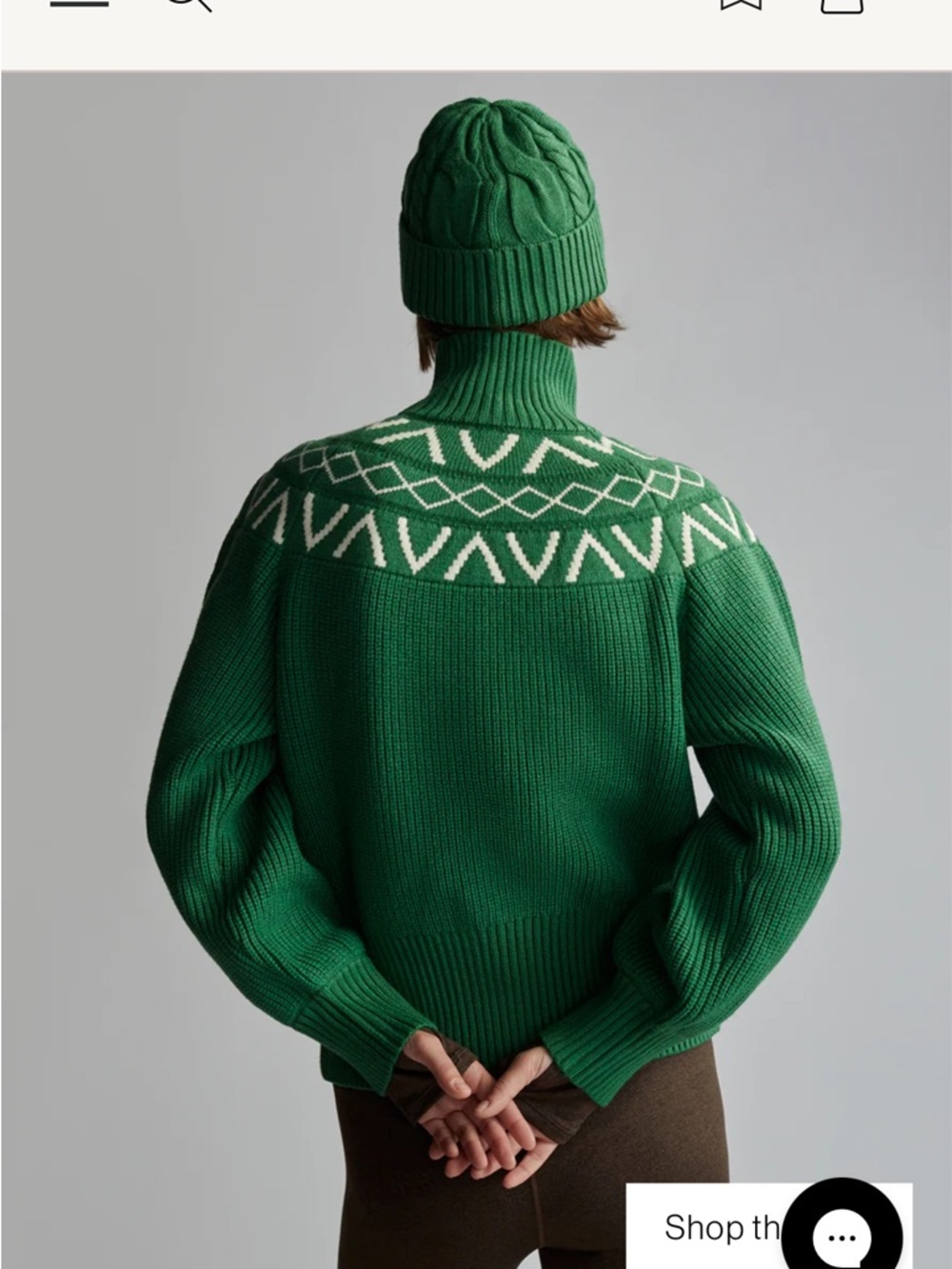Varley Marcie Fair Isle Yoke Knit - Picture 5 of 9